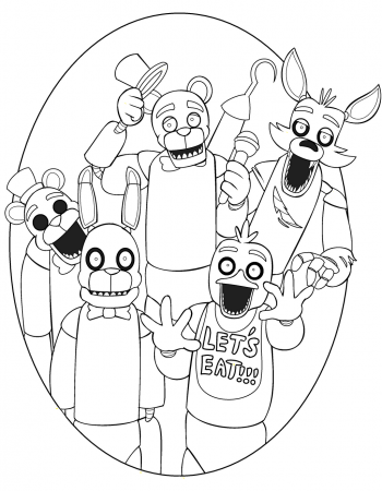 26 best ideas for coloring | Five Nights Of Freddys Coloring Pages