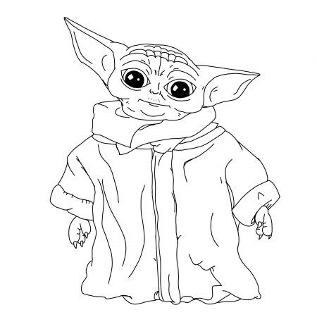 I created a coloring page for Bebe Yoda (The Child) Enjoy | /r/BabyYoda |  Baby Yoda / Grogu | Know Your Meme