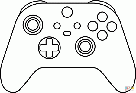 Xbox Controller coloring page | Free Printable Coloring Pages