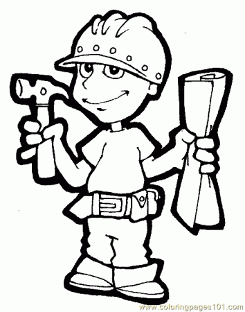 Coloring picture Of Carpenter Job | Coloring pages, Coloring pages for  boys, Coloring pages for kids