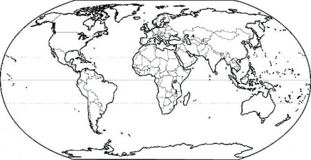 World Map with Countries Coloring Page - Map Of asia to Color - Printable  Map Collection