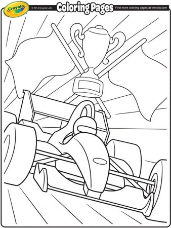 Formula 1 Racecar Coloring Page | crayola.com