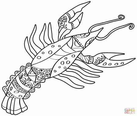 Cancer zodiac sign coloring page | Free Printable Coloring Pages
