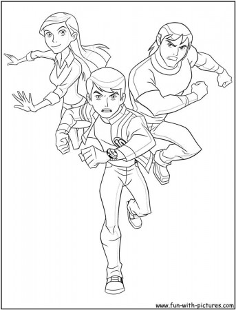Chibi Ben 10 Coloring Pages - Coloring Pages For All Ages
