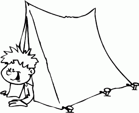 Camping Coloring Pictures - Coloring Pages for Kids and for Adults