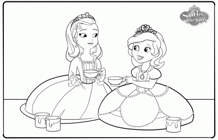 Disney Coloring Pages Sofia The First - High Quality Coloring Pages