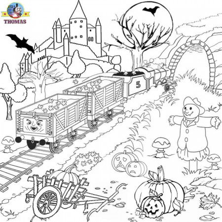 Halloween Pictures To Color - Coloring Pages for Kids and for Adults