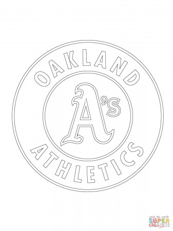 Oakland Athletics Logo coloring page | Free Printable Coloring Pages