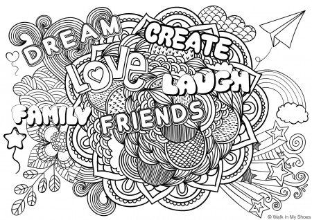 coloring pages : Positive Quotes Coloring Pages For Adults Awesome ...