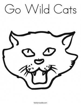 Go Wild Cats Coloring Page - Twisty Noodle