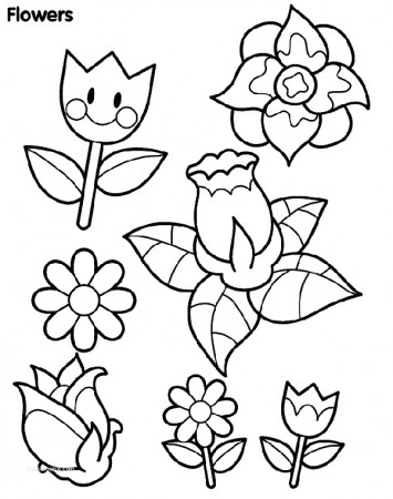 coloring pages : Flower Coloring Pages Flower Coloring‚ coloring ...