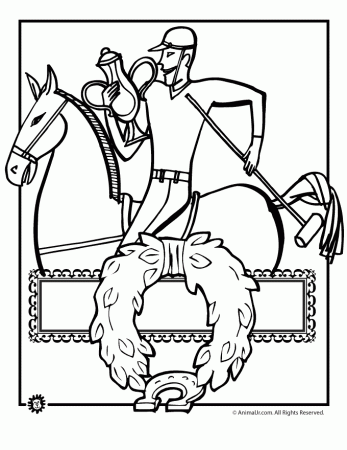 Animal Jr. | Kentucky Derby Trophy Coloring Page