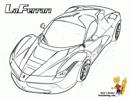 Heart Pounding Ferrari Coloring | Ferrari Cars | Free | Boys Race ...