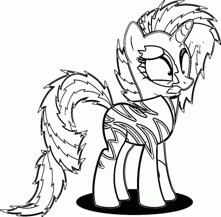 Pony Cartoon My Little Pony Coloring Page 002 | Wecoloringpage