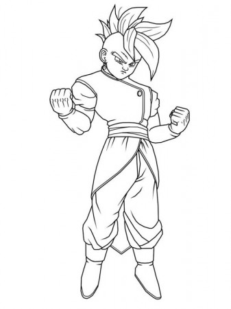 Dragon Ball Z Printable Coloring Pages 001 | Kids Play Color