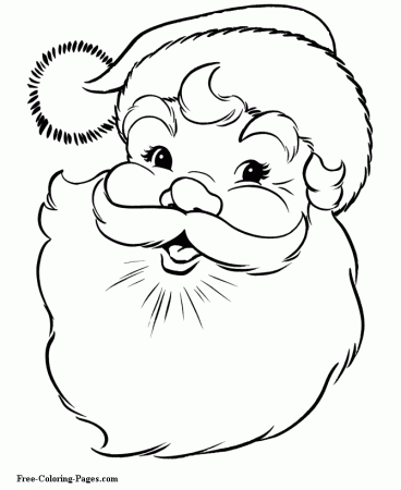 Christmas Santa Coloring Pages For Girls - Coloring Pages For All Ages