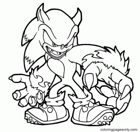 Evil Sonic Coloring Pages - Sonic The Hedgehog Coloring Pages - Coloring  Pages For Kids And Adults