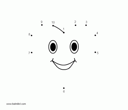 Printable coloring pages, dot the dot