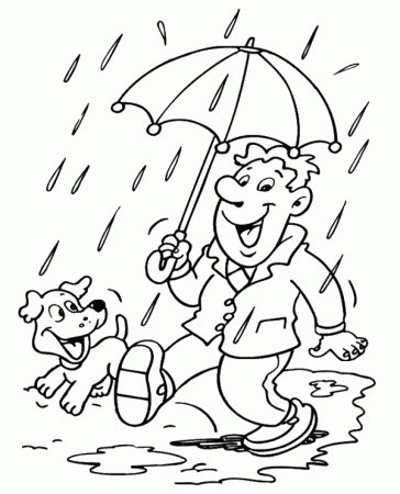 Rainy Days coloring pages