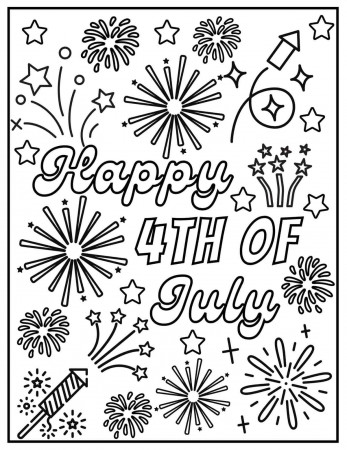 15 Free 4th of July Coloring Pages - Prudent Penny Pincher