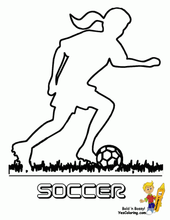 Soccer Girls Sports Coloring | Girls Sports | Free | Girls Soccer ...