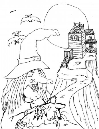 Printable Witch Coloring Pages | Coloring Me