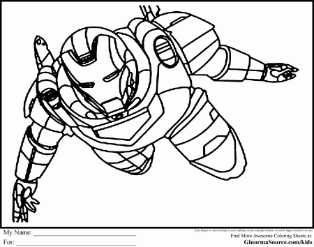 The Avengers Coloring Pages Ironman | Coloring Pages | Pinterest ...