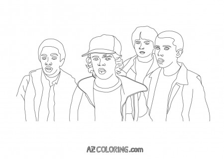 Stranger Things Coloring Page