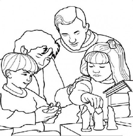 All Saints Day Family Activity Coloring Page - Free & Printable ...