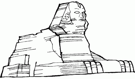Coloring great sphinx picture