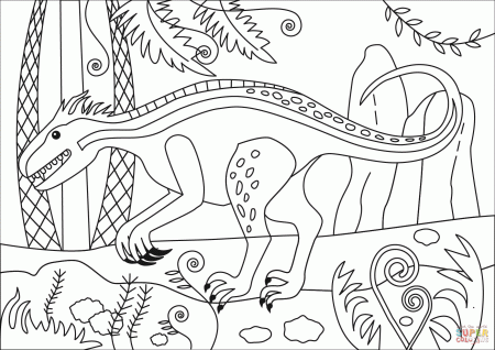 Indoraptor coloring page | Free Printable Coloring Pages