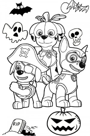 Coloring Sheet Cute And Scary Paw Patrol Pages Forween Activities Fantastic  Free Adults – Approachingtheelephant