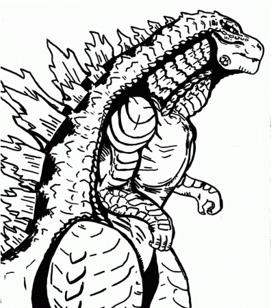 Godzilla Coloring Pages for Kids | Educative Printable