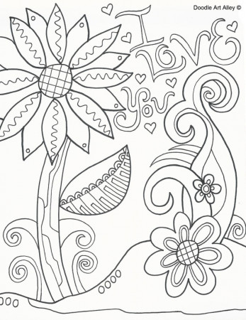 Mothers Day Coloring Pages - DOODLE ART ALLEY