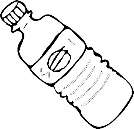 Water bottle coloring page - timeless-miracle.com