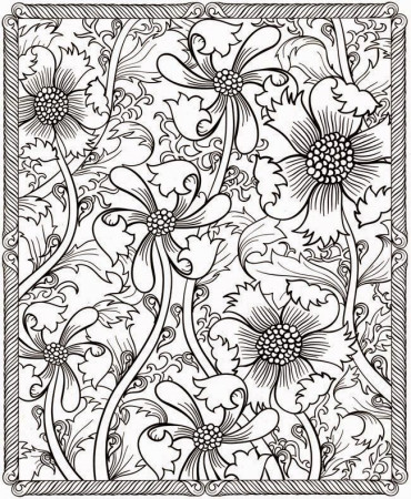 Fractal - Coloring Pages for Kids and for Adults