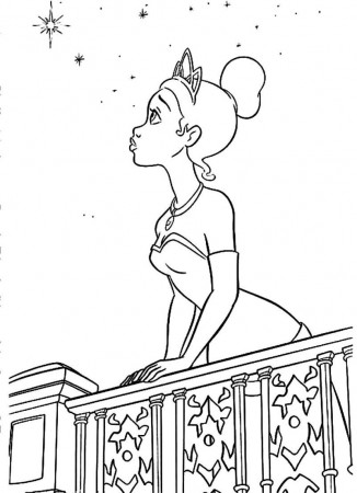 The princess and the frog coloring pages