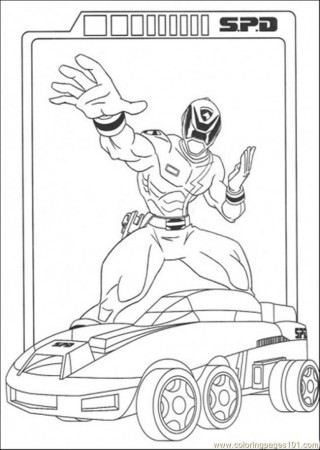 7 Pics of Power Rangers SPD Coloring Pages - Power Rangers ...