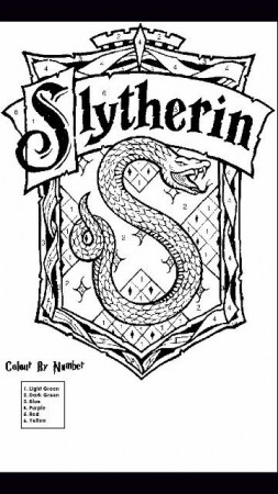 Pin by Somebody :P on SLYTHERIN | Harry potter coloring pages, Harry potter coloring  book, Harry potter colors