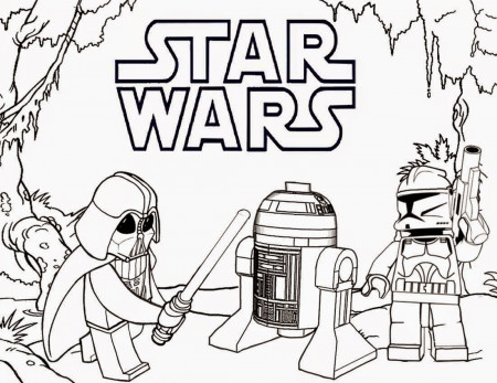 Printable Star Wars Coloring Pages For Kids Lego To Print adult