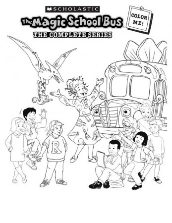 A Happy Moment with the Magic School Bus Coloring Page | Kids Play ...
