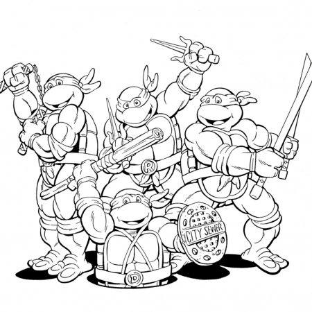 Coloring: Coloring Teenage Mutant Ninja Turtles