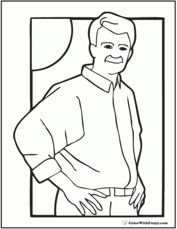 Father's Day Coloring Sheet