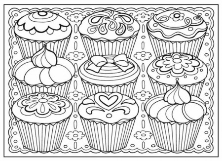 Creative Haven Designer Desserts Coloring Book, Dover Publications ...