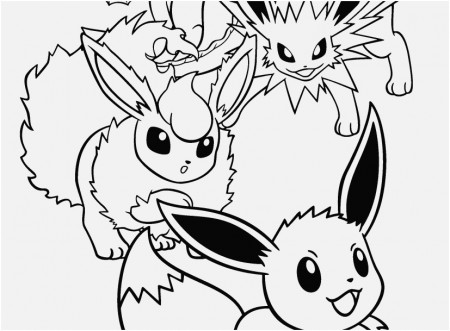 Jolteon Pokemon Coloring Pages Eevee