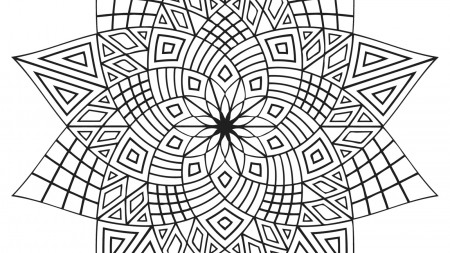 Geometric Adult Coloring Page Archives - Coloring Page For Kids
