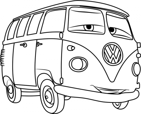 Fillmore Smiling Coloring Page - Free Printable Coloring Pages for ...