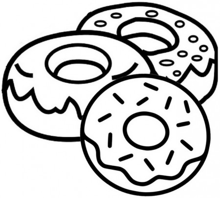 Yummy Donut Coloring Pages for Kids - Coloring Pages