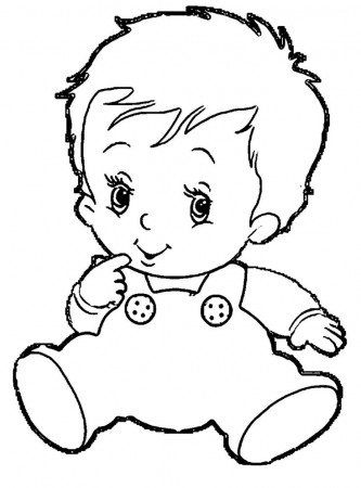 baby boy people coloring pages