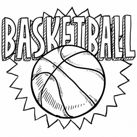 Basketball Coloring Page - Free Printable Coloring Pages for Kids